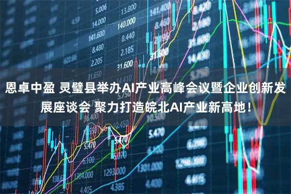 恩卓中盈 灵璧县举办AI产业高峰会议暨企业创新发展座谈会 聚力打造皖北AI产业新高地！