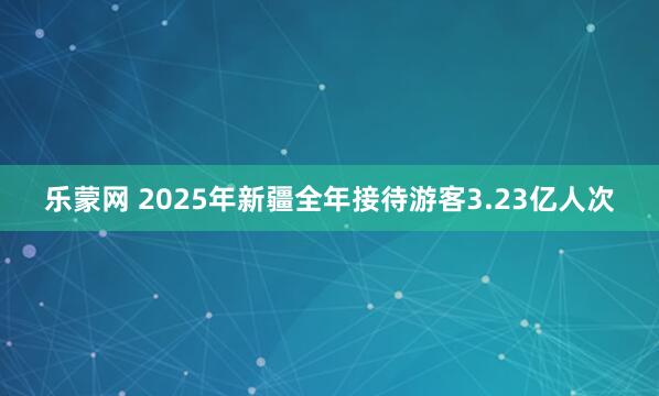 乐蒙网 2025年新疆全年接待游客3.23亿人次